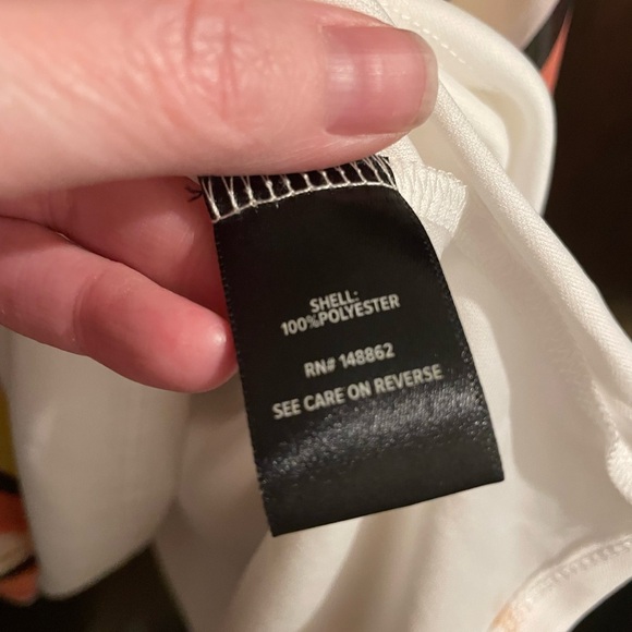 Torrid Brand Women's size 2 Midi Chiffon Pleated Dress White Stripes - Picture 5 of 9